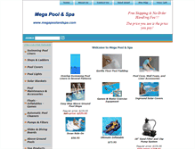 Tablet Screenshot of megapoolandspa.com